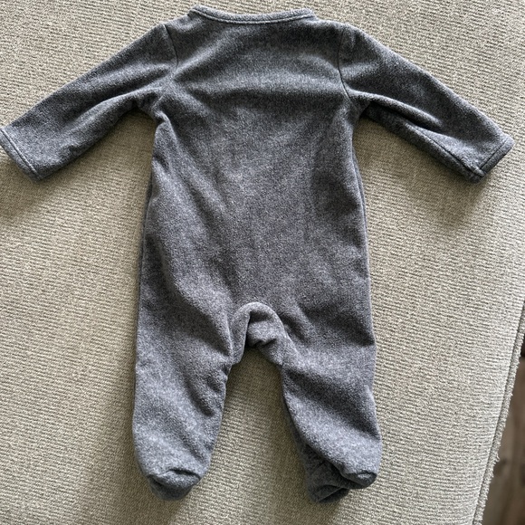 Bundle - Carter's Gray, Navy, and Light Blue Animal Print Footies - Picture 7 of 7